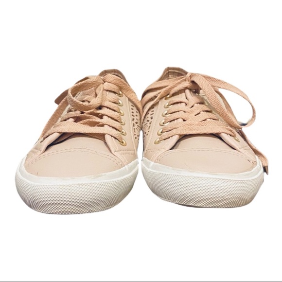 Restricted Women’s Mauve Light Pink Laser Cut Sneakers (6) - Picture 5 of 15